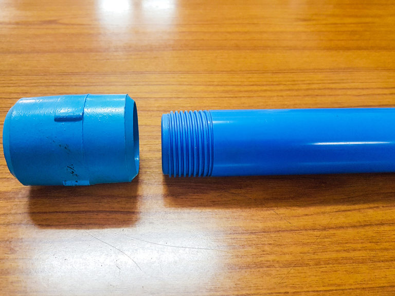 Riser Pipes : PVC with Square threads or PVC with SS Ends or Mild Steel ...